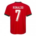 Günstige Fußballtrikots Portugal Ronaldo 7 Heimtrikot EURO 2024 Kurzarm